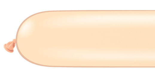 Pack of 100 Qualatex Modelling Balloons 350Q BLUSH