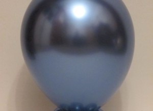 chrome blue round