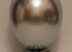 chrome silver round